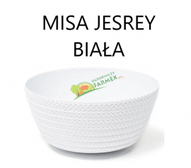 MISKA 24 / BIAŁA / JERSEY /H. 13 CM / ŚRED. 24 CM