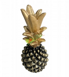 ANANAS CERAMICZNY BIAŁO-CZARNY 10,5X10,5X25,5CM