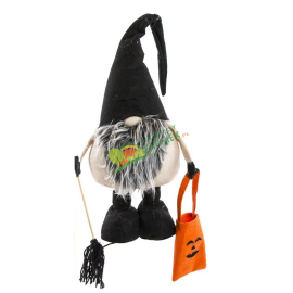 SKRZAT HALLOWEENOWY NA TELESKOPOWYCH NOGACH / 80 CM / MIX KOLORÓW