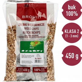 ZRĘBKI DO WĘDZENIA I GRILLOWANIA BUK / 450G KL.2