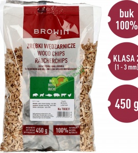 ZRĘBKI DO WĘDZENIA I GRILLOWANIA BUK / 450G KL.2