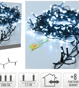 LAMPKI / OŚWIETLENIE / ŁAŃCUCH LEDOWY / 320 LED / BIAŁY ZIMNY/ ZEWNĘTRZNY I WEWNĘTRZNY ^