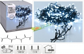 LAMPKI / OŚWIETLENIE / ŁAŃCUCH LEDOWY / 720LED / BIAŁY ZIMNY / ZEWNĘTRZNY I WEWNĘTRZNY ^