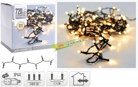 LAMPKI / OŚWIETLENIE / ŁAŃCUCH LEDOWY / 720 LED / BIAŁY CIEPŁY / ZEWNĘTRZNY I WEWNĘTRZNY ^