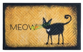 WYCIERACZKA 45X75CM / LIMA MEOW / KOT / NA ŻÓŁTYM TLE