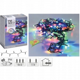 LAMPKI / OŚWIETLENIE / ŁAŃCUCH LEDOWY / 120 LED / MIX KOLOR/ ZEWNĘTRZNY I WEWNĘTRZNY ^