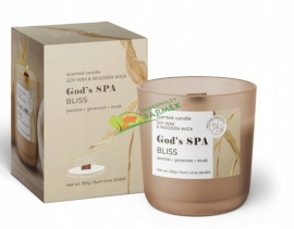 ŚWIECA SZKŁO / 150G / GOD'S SPA BLISS