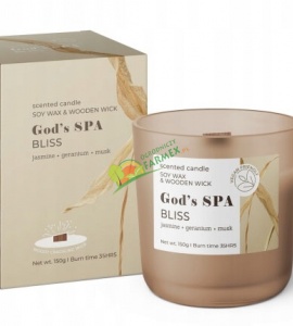 ŚWIECA SZKŁO / 150G / GOD'S SPA BLISS