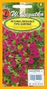 PETUNIA ZWISAJĄCA / PURPUROWO-FIOLETOWA / 0,01G / RUBINA / TYP SURFINIA