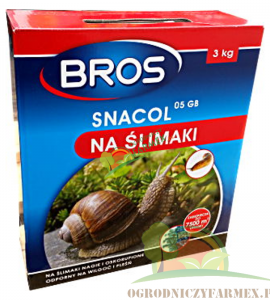 ŚLIMAKI GRANULAT  / 3KG / SNACOL 05 GB / promocja