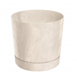 DONICZKA 13CM / KREM / TUBO P BETON EFFECT / H. 13 CM / ŚRED. 13 CM