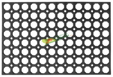 Zdjęcie produktu WYCIERACZKA 60X80CM / HONY COMB AŻUROWA CZARNA