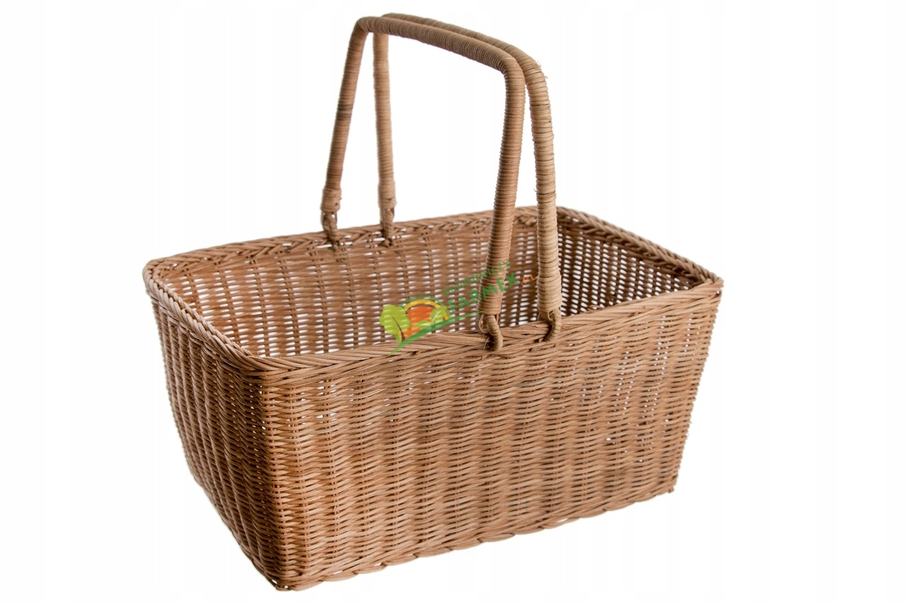 Zdjęcie produktu KOSZ 40X25X19HCM / PIKNIKOWY / Z UCHWYTAMI / WIKLINOWY