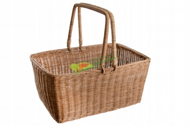 Zdjęcie produktu KOSZ 40X25X19HCM / PIKNIKOWY / Z UCHWYTAMI / WIKLINOWY